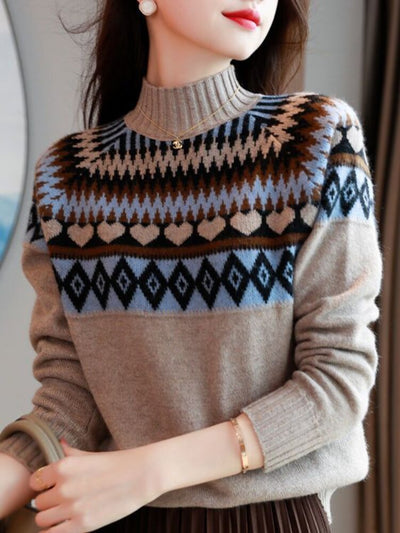 Sweter we świąteczne wzorki Vencon