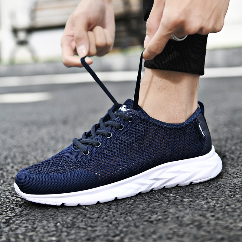 Lekkie męskie sportowe buty z siateczki