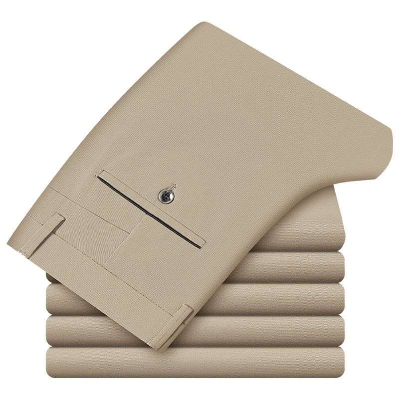 Męskie Spodnie Garniturowe Slim Fit