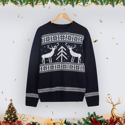 Świąteczny sweter z napisem z cekinami Cortes