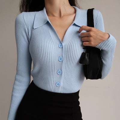 Sweter z kołnierzykiem Bella