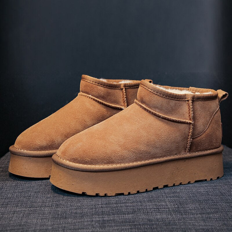 Damskie ocieplane śniegowce zimowe z grubą podeszwą Era