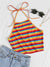 Tęczowy top Halter