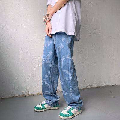Luźne spodnie Denim