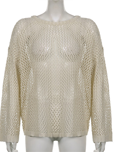 Dziurkowany sweter Seheso