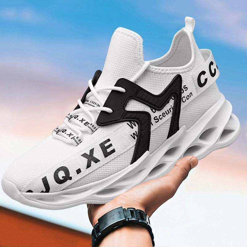 Męskie sneakersy na wysokiej piankowej podeszwie