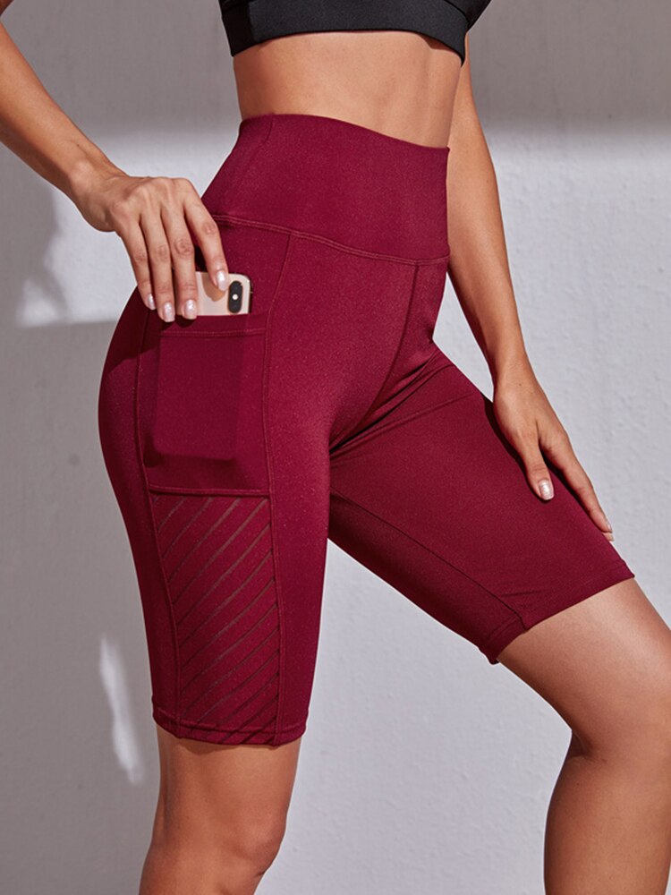 Damskie Legginsy Capri z Kieszenią na Telefon