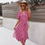 Letnia sukienka midi w kwiatowy print