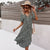 Letnia sukienka midi w kwiatowy print