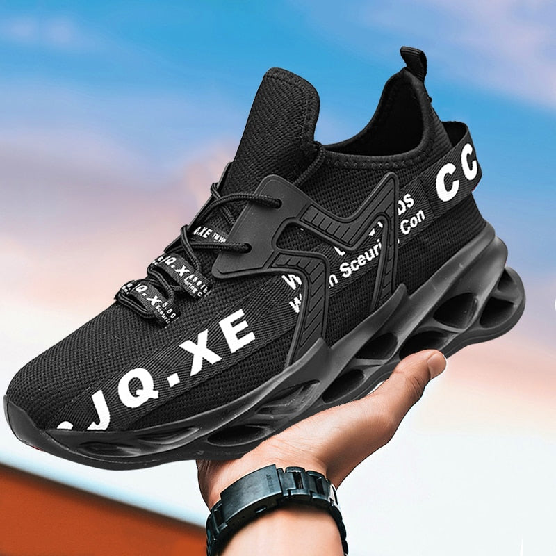 Męskie sneakersy na wysokiej piankowej podeszwie