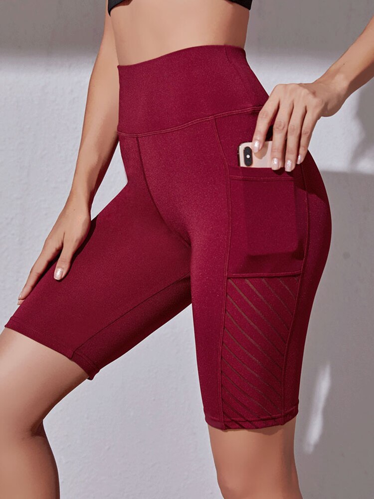 Damskie Legginsy Capri z Kieszenią na Telefon
