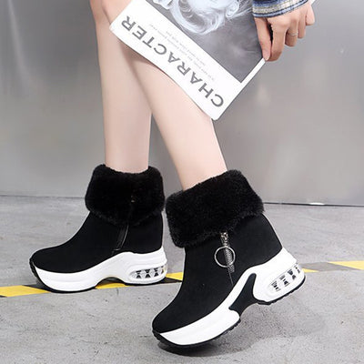 Wysokie buty z futerkiem Parodi