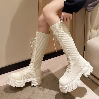 Wysokie buty sznurowane Elenco