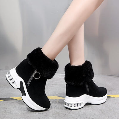 Wysokie buty z futerkiem Parodi