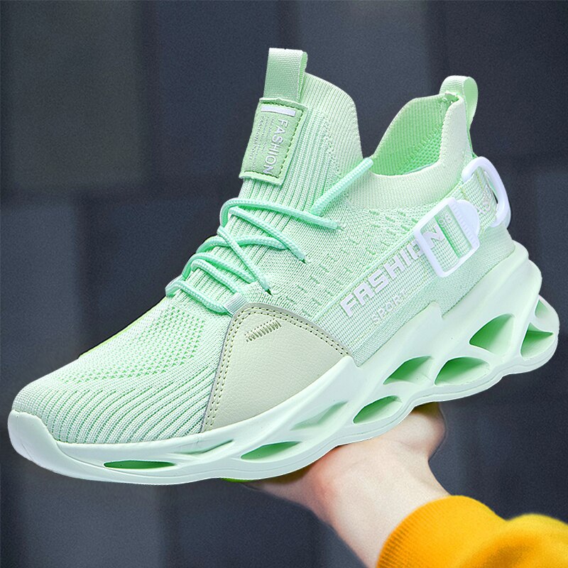 Męskie sneakersy na wysokiej piankowej podeszwie