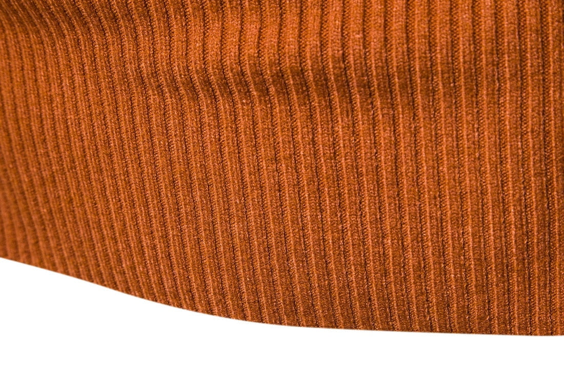 Męski Golf z Prążkowanej Dzianiny