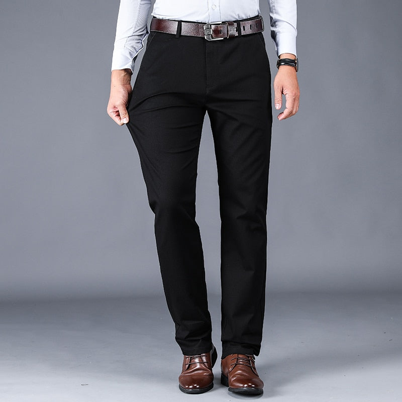 Męskie Spodnie Garniturowe Slim Fit