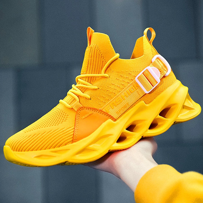 Męskie sneakersy na wysokiej piankowej podeszwie
