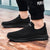 slip-on sneakersy z elastyczną siateczką