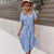 Letnia sukienka midi w kwiatowy print