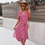 Letnia sukienka midi w kwiatowy print