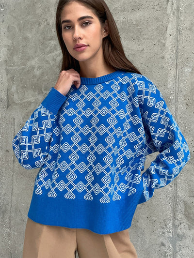 Sweter we wzory Destinada