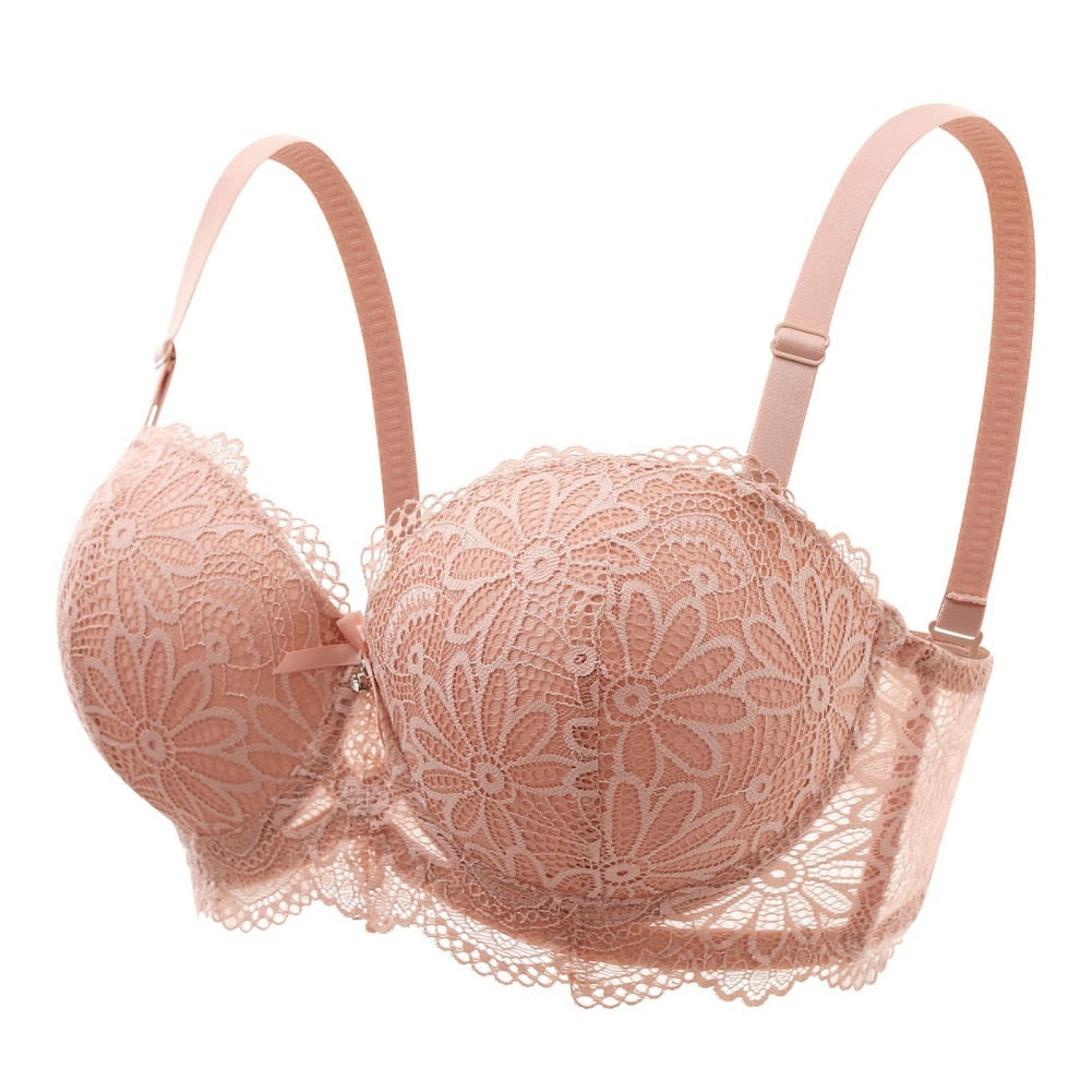 Biustonosz koronkowy bralette z kokardką