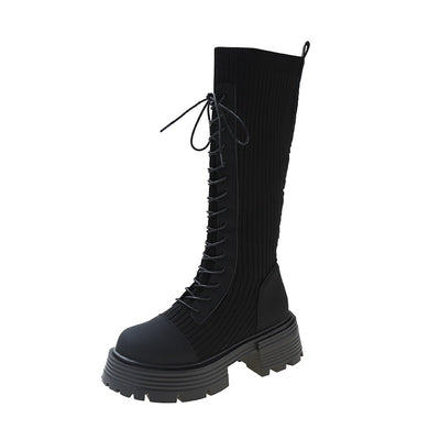 Wysokie buty sznurowane Elenco