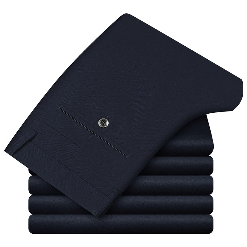Męskie Spodnie Garniturowe Slim Fit