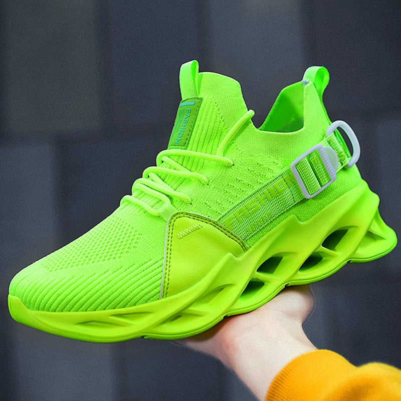 Męskie sneakersy na wysokiej piankowej podeszwie