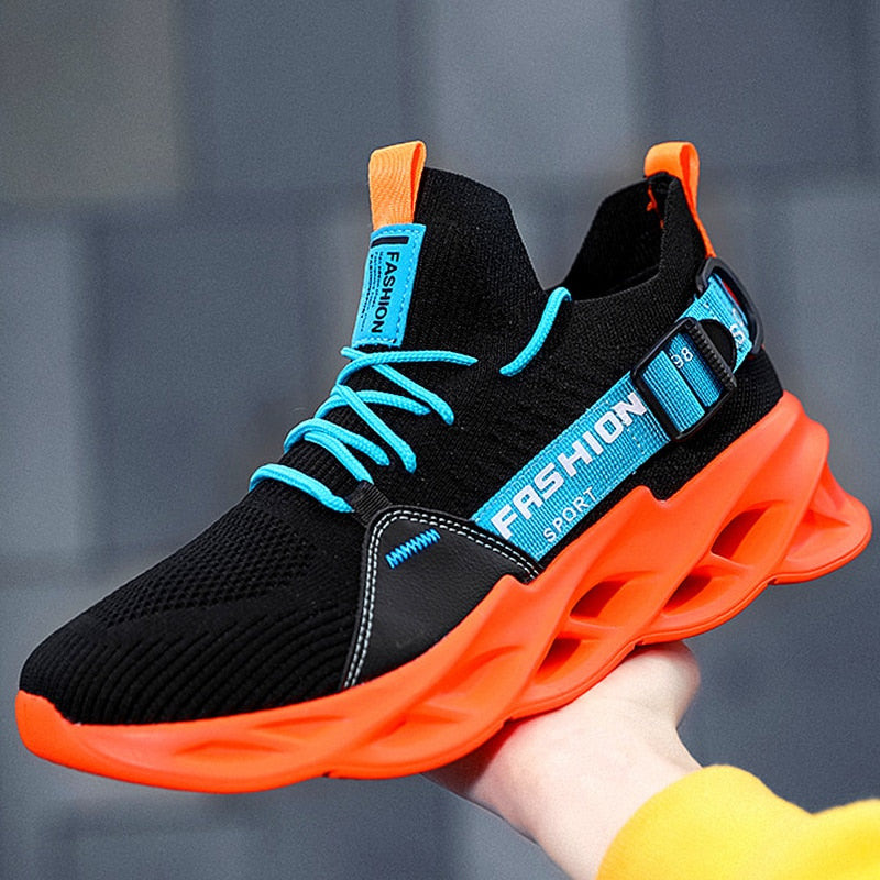 Męskie sneakersy na wysokiej piankowej podeszwie