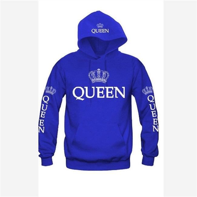 Komplet bluz King & Queen z nadrukiem korony