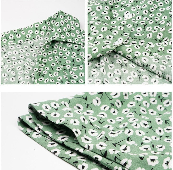 Letnia sukienka midi w kwiatowy print