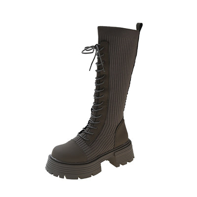 Wysokie buty sznurowane Elenco