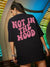 Damski t-shirt oversize Not in the mood