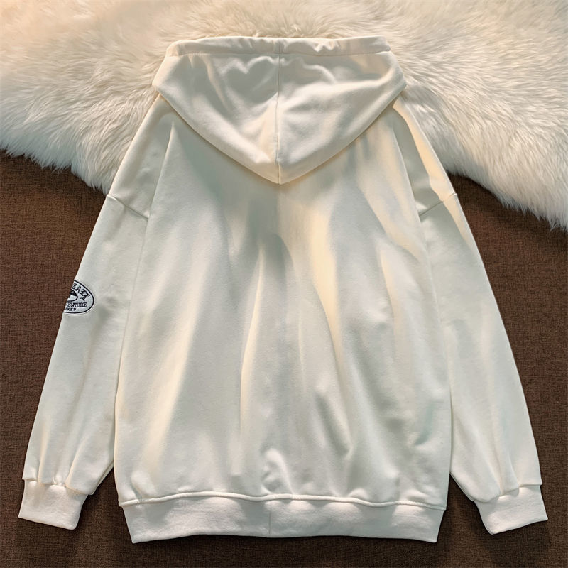 Bluza Oversize z Kapturem i Nadrukiem "UNOFF CALL"