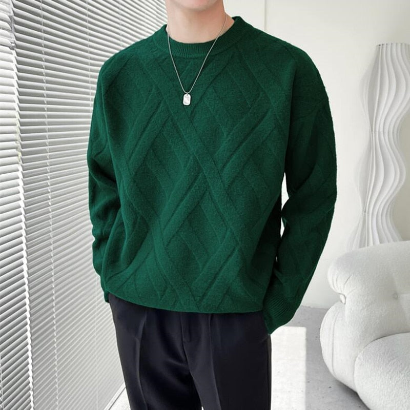 Elegancki Męski Sweter Bluza