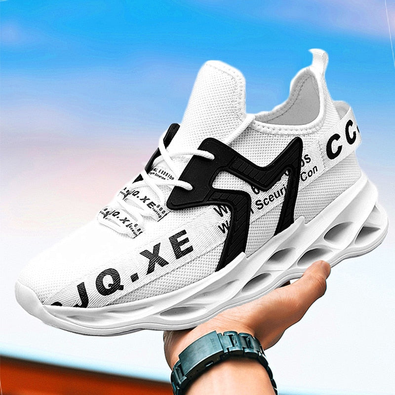 Męskie sneakersy na wysokiej piankowej podeszwie