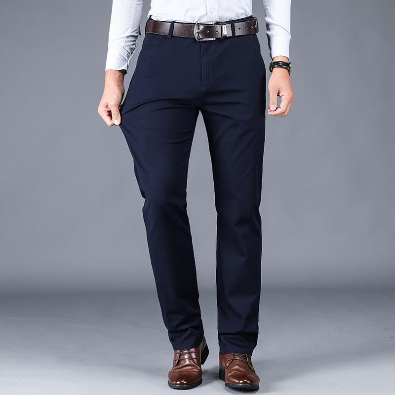 Męskie Spodnie Garniturowe Slim Fit