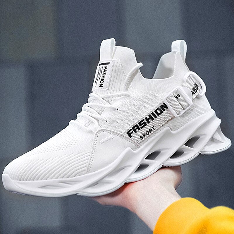 Męskie sneakersy na wysokiej piankowej podeszwie