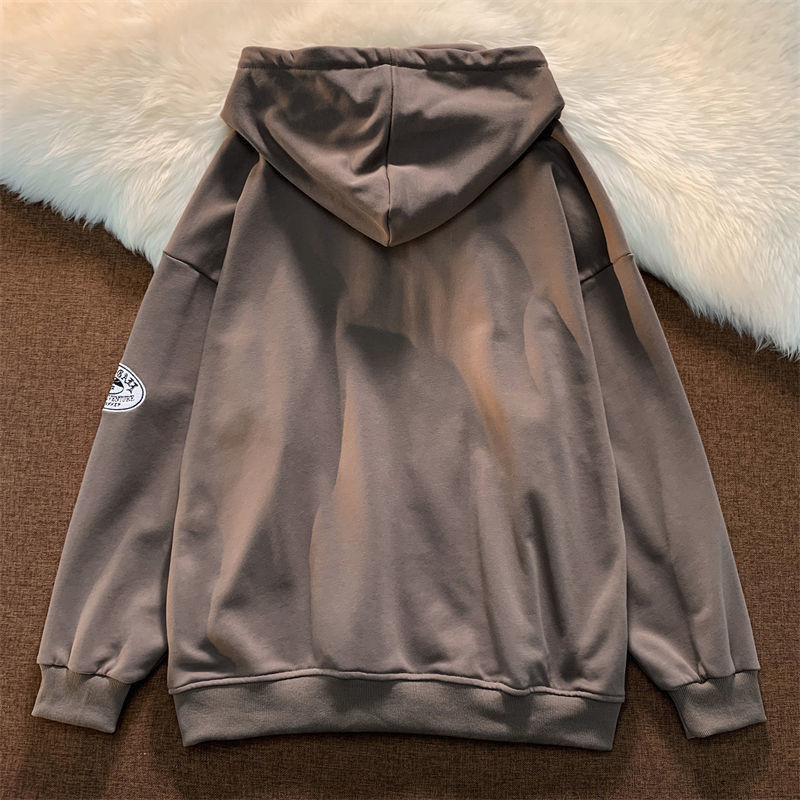 Bluza Oversize z Kapturem i Nadrukiem "UNOFF CALL"