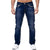 Męskie jeansy slim fit z kontrastowymi przeszyciami
