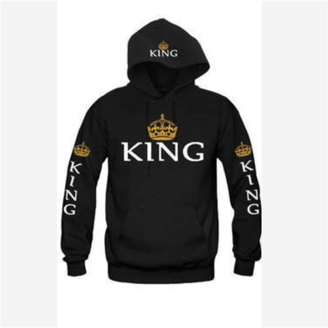 Komplet bluz King & Queen z nadrukiem korony