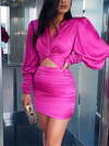 Sukienka wieczorowa ,, Chic lantern sleeve"