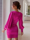 Sukienka wieczorowa ,, Chic lantern sleeve"