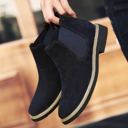 Męskie zamszowe botki Chelsea na każdą okazję