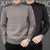 Sweter męski z wzorem w kratę