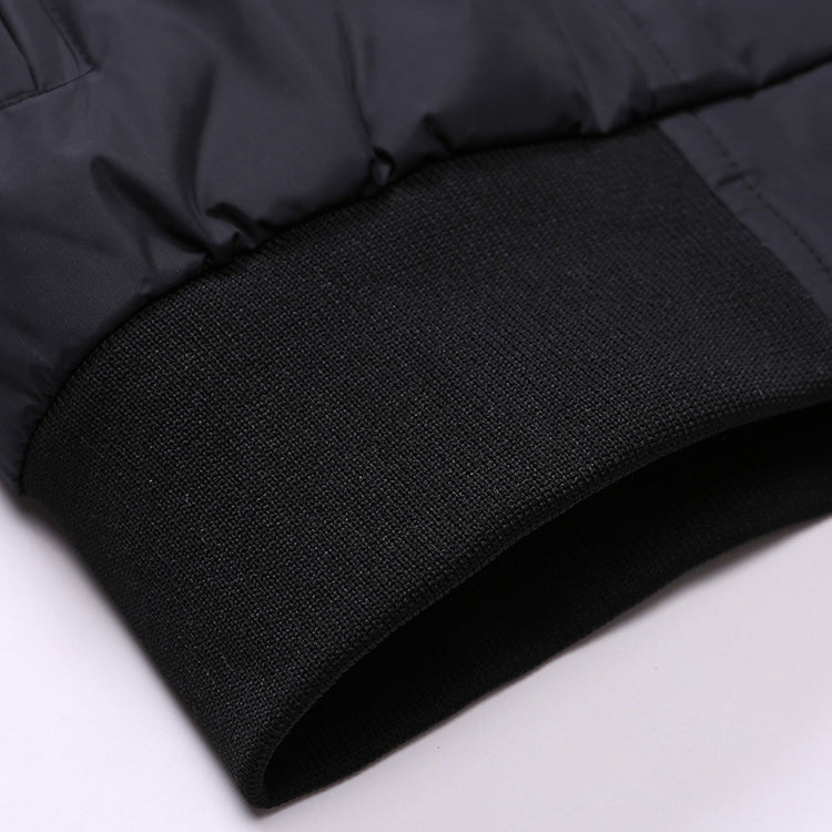 Męska kurtka przejściowa z kołnierzem stójką i podszewką w kratę