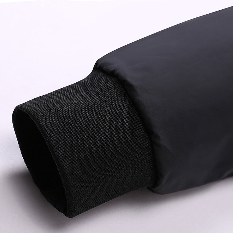 Męska kurtka przejściowa z kołnierzem stójką i podszewką w kratę