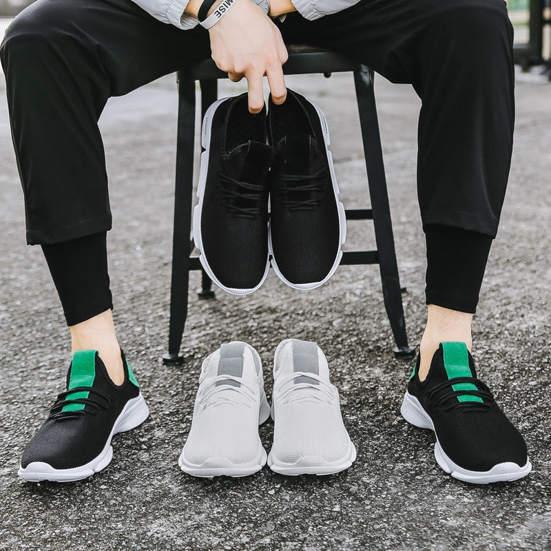 Męskie sportowe buty z oddychającą siateczką i elastyczną podeszwą